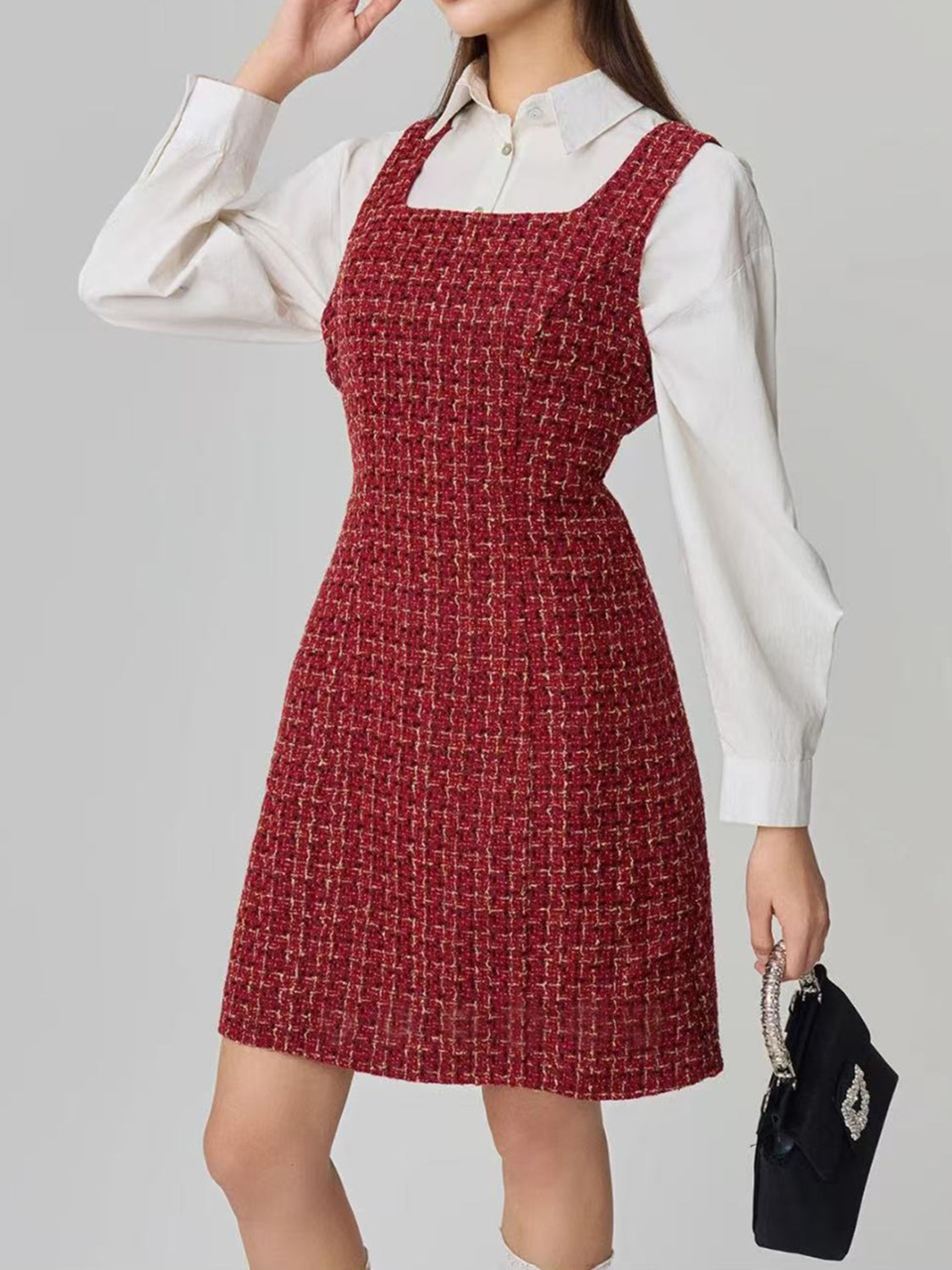 Antonella® | Dress with a square neckline and wide straps