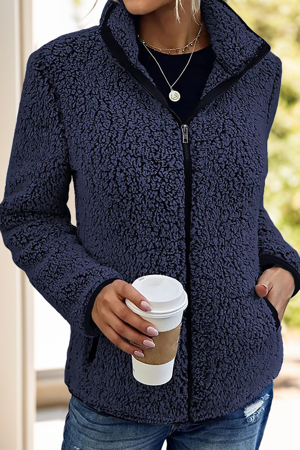 Doris® | Turtleneck jacket with zip and pockets
