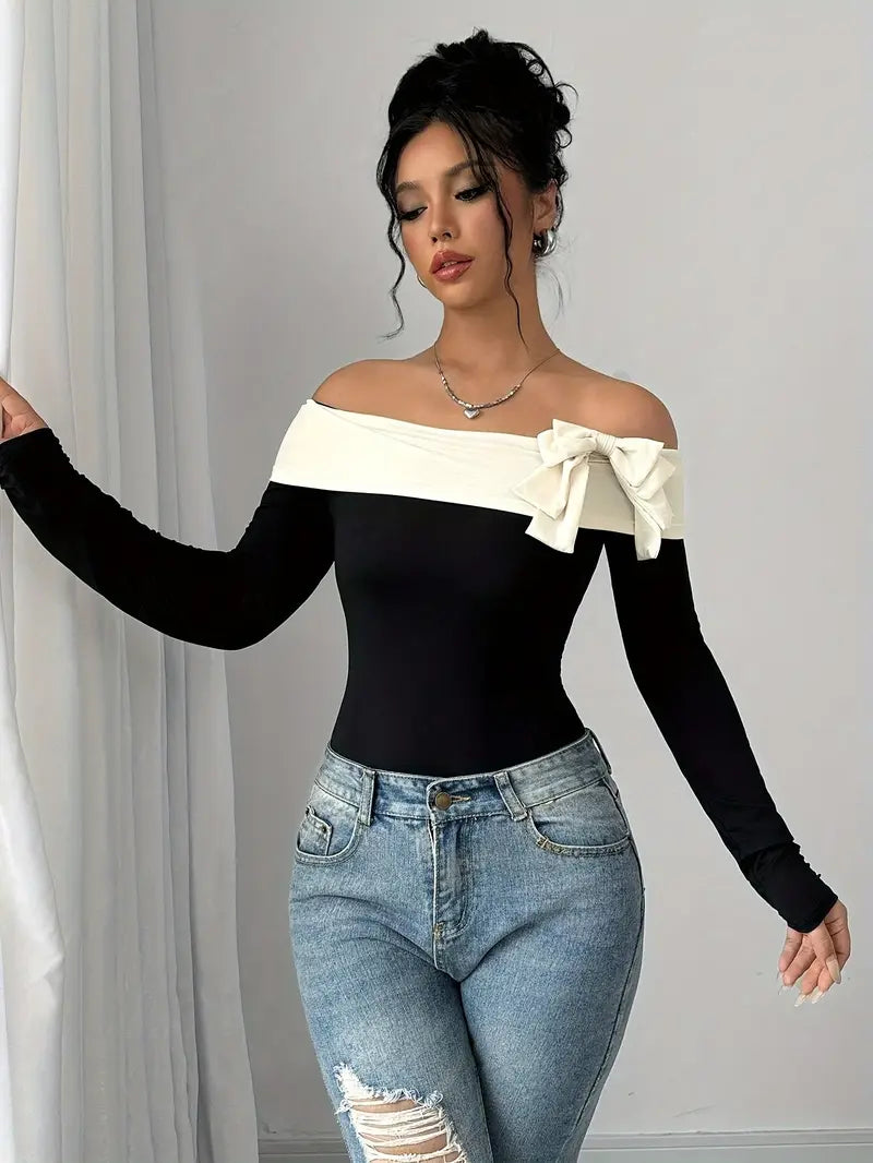 Althea® | Elegant off-the-shoulder bodysuit