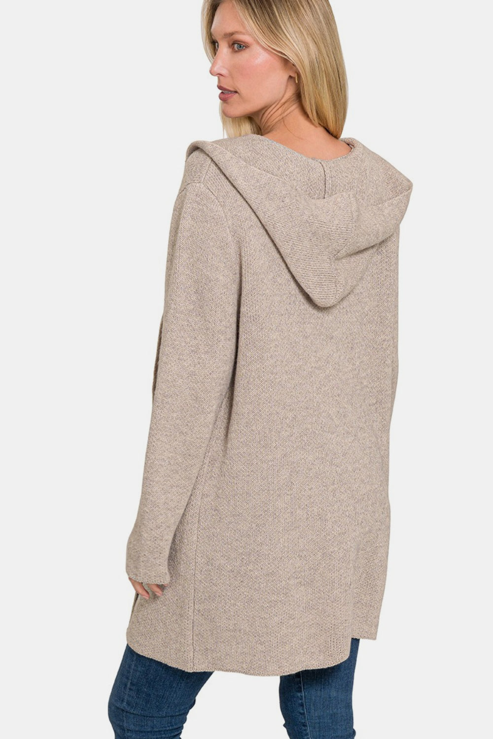 Carmen® | Hooded sweater cardigan with open front