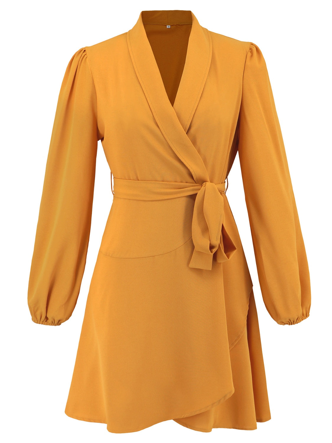 Chloe® | Long sleeve mini dress with surplice lacing at the waist