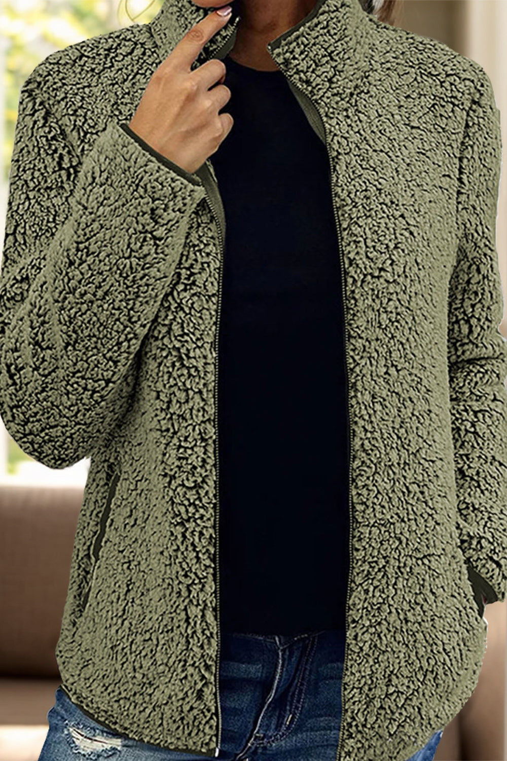 Doris® | Turtleneck jacket with zip and pockets