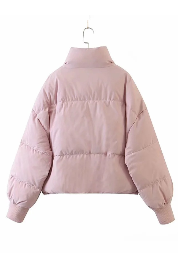 Brianna® | Stand Collar Zipper Pocket Thick Warm Cotton Jacket