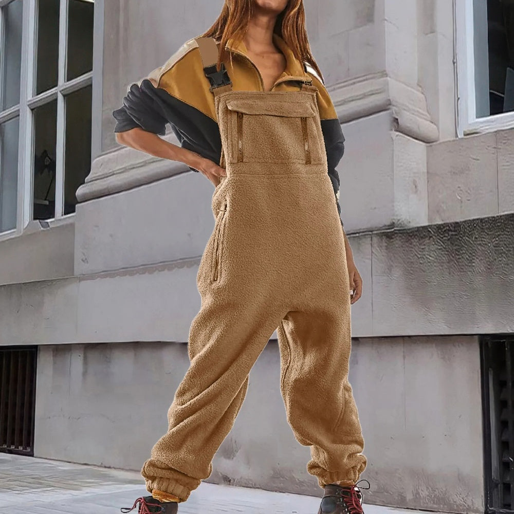 Amparo® | Adjustable Corduroy Fleece Jumpsuit