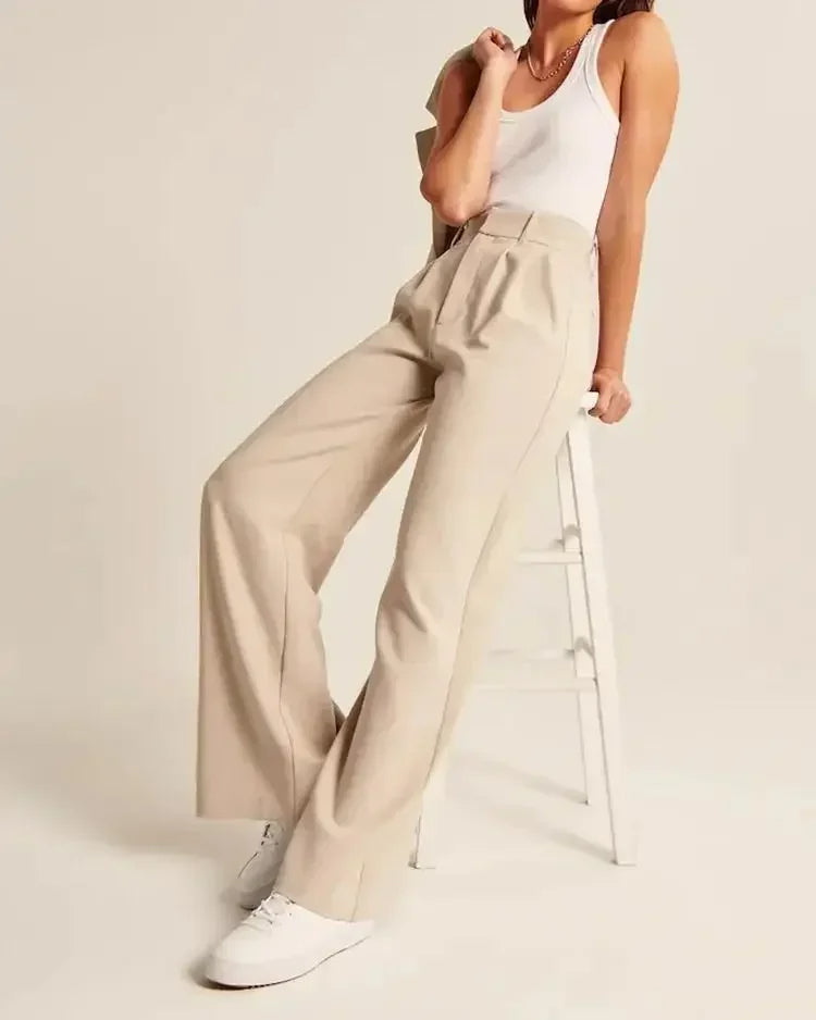 Tessa | Tailored Beige Dress Pants for Effortless Elegance