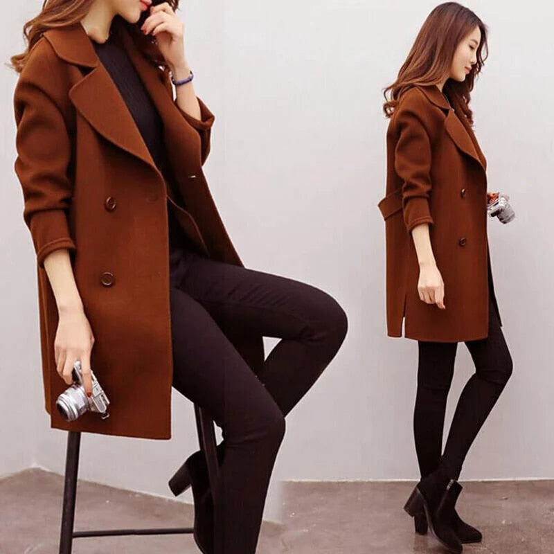 Crispina | Autumn winter women's wool coat