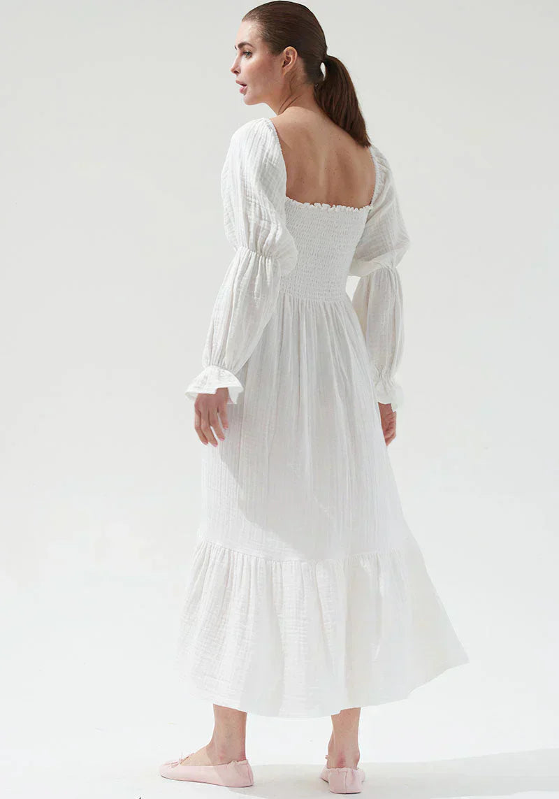 Brianna® | Chiffon dress with bell sleeves