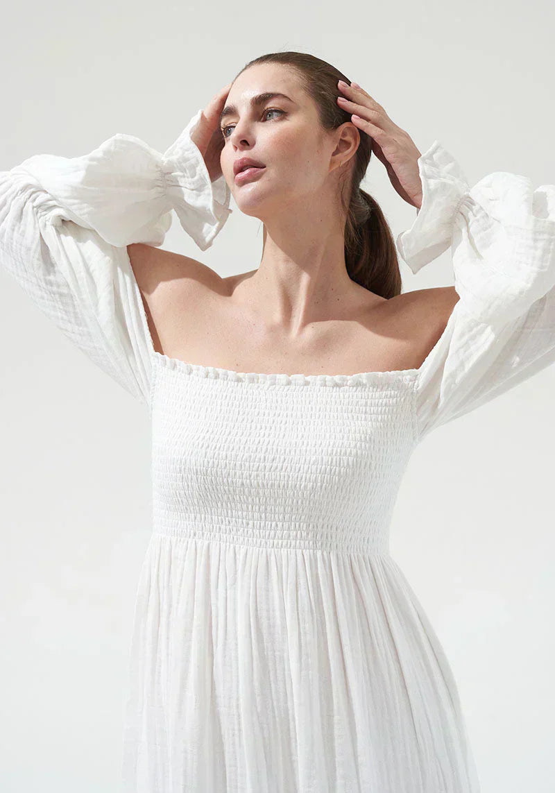 Brianna® | Chiffon dress with bell sleeves