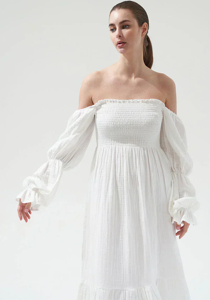 Brianna® | Chiffon dress with bell sleeves
