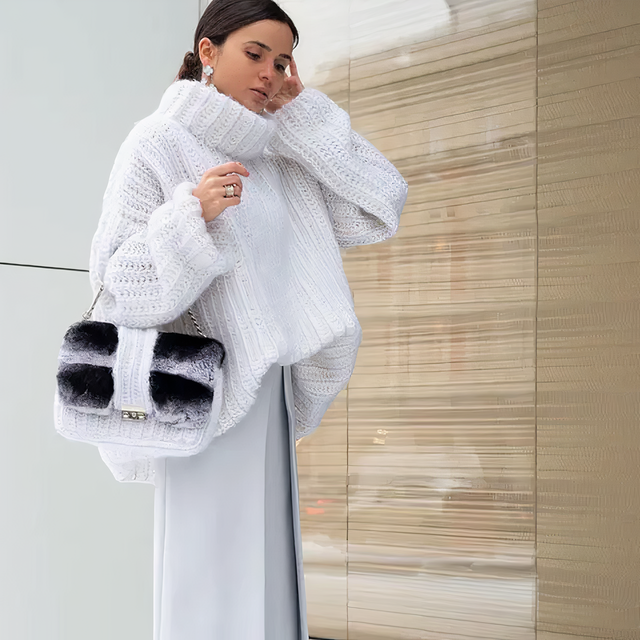 Cornelia® | Fluffy knitted sweater