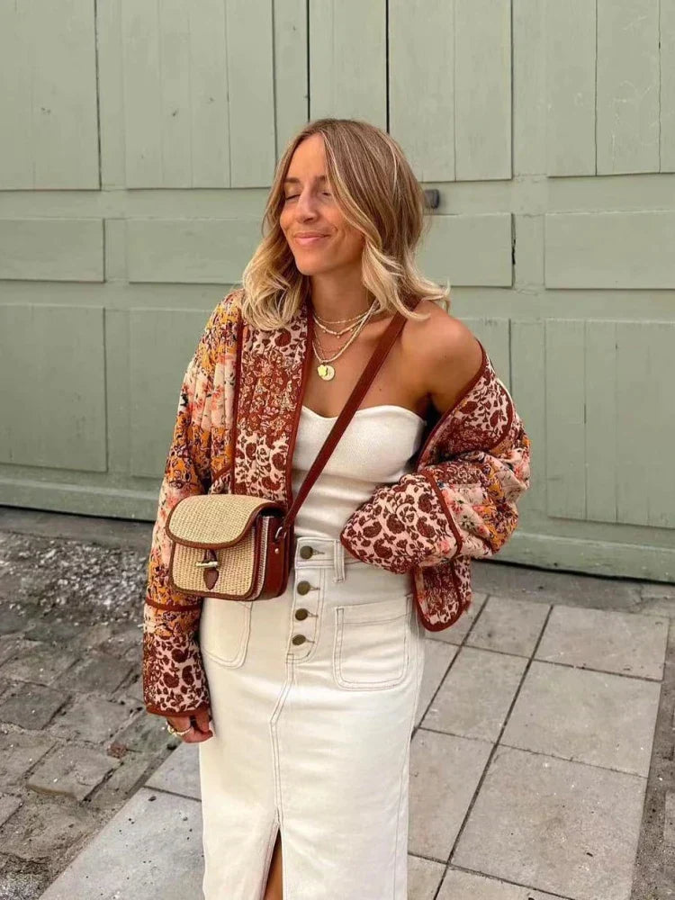 Claudia® | Soft and warm vintage check jacket
