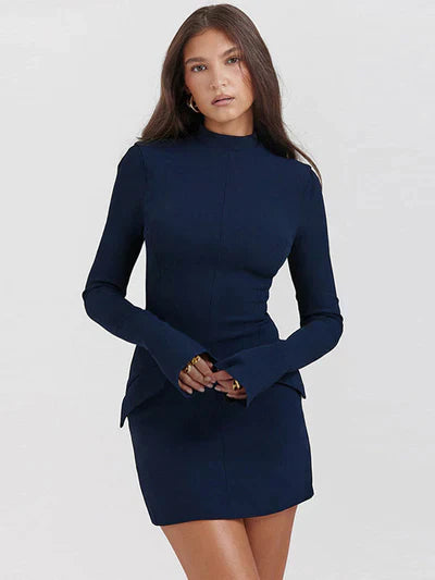Clara® | Elegant full sleeve cargo dress