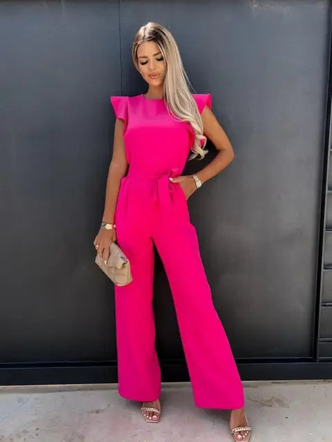 Aida® | Isla I Elegant Jumpsuit With Ruffle Sleeves
