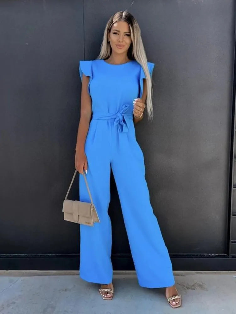 Camila® | Elegant Jumpsuit With Ruffled Sleeves