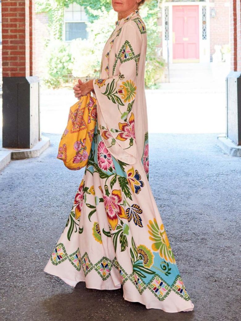 Jillian | Elegant Floral Long Sleeve Maxi Dress for All Occasions