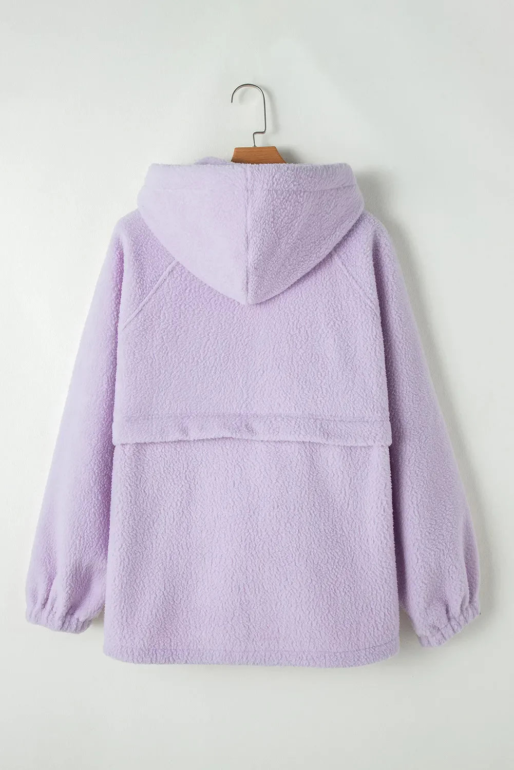 Dominique® | Long sleeve hoodie with drawstring and half zip