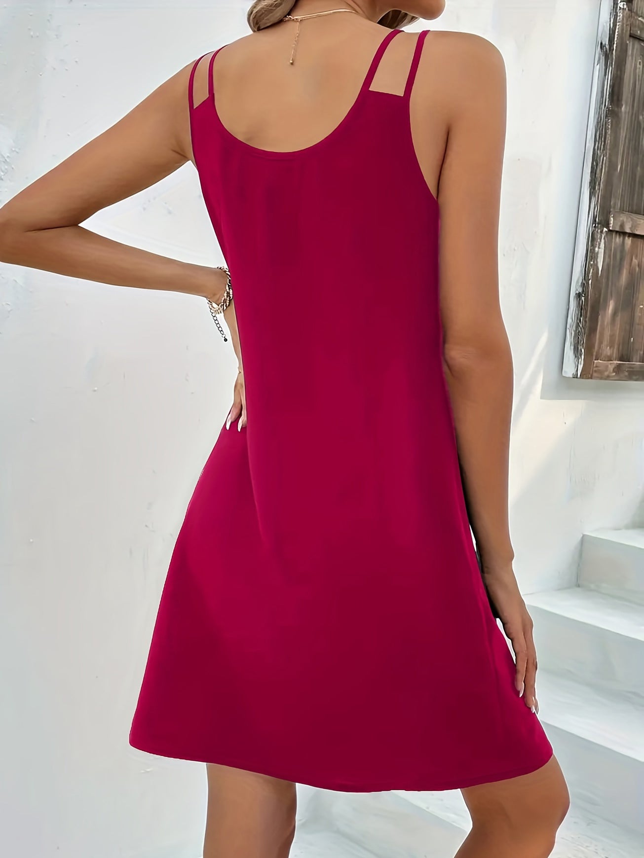 Calypso® | Women's Spring Summer Beach Double Straps Short Casual Dress