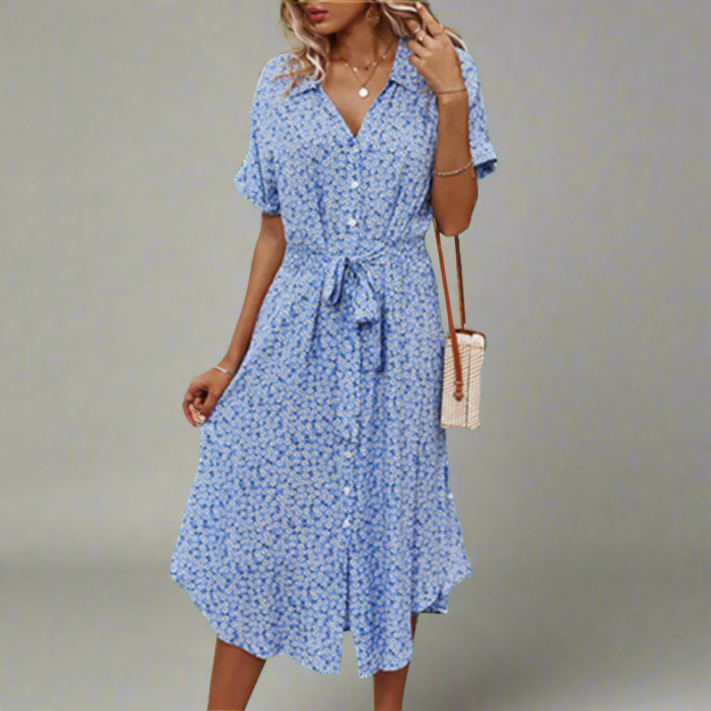 Deanna | Stylish Belted Summer Dress for Women