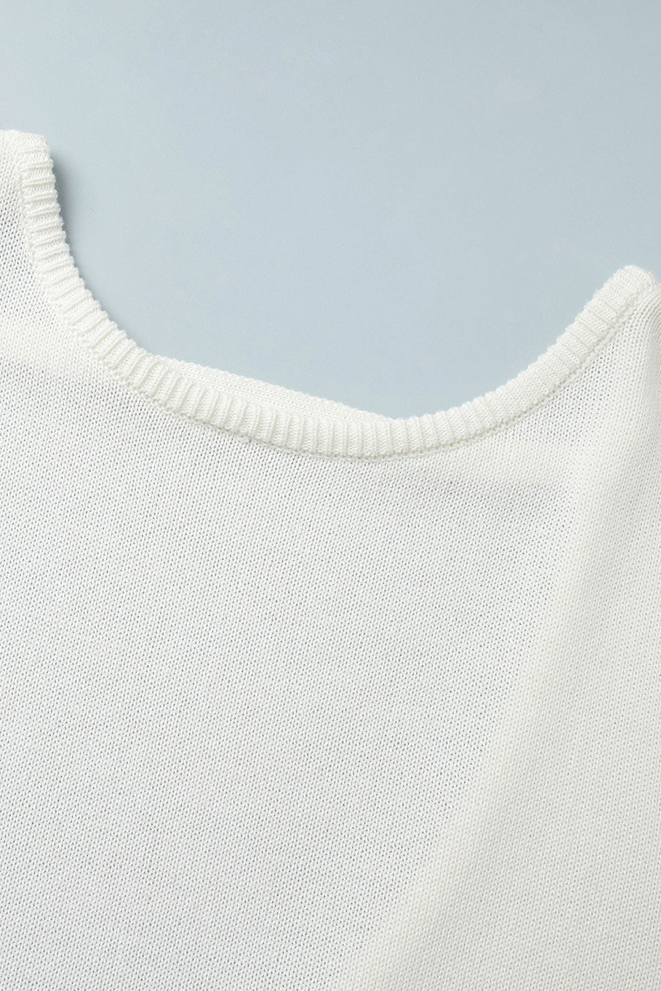 Elena® | Crew Neck Backless Cotton Sweater