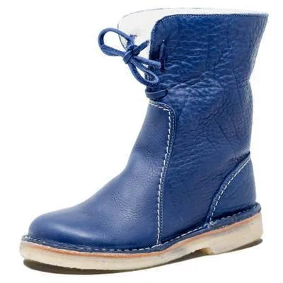 Edith® | Leather boots with wool lining
