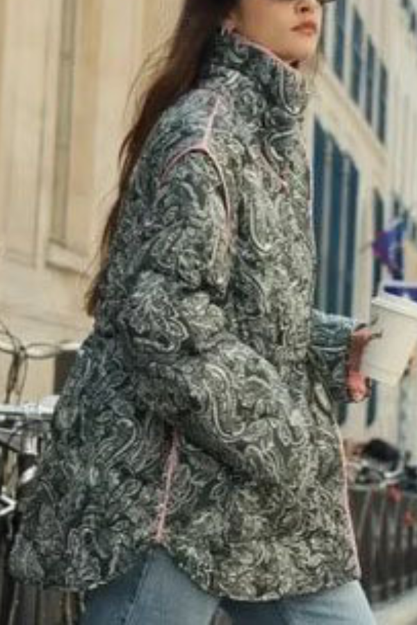 Dayana® | Fashionable and Casual Loose Cotton Printed Long-sleeved Jacket
