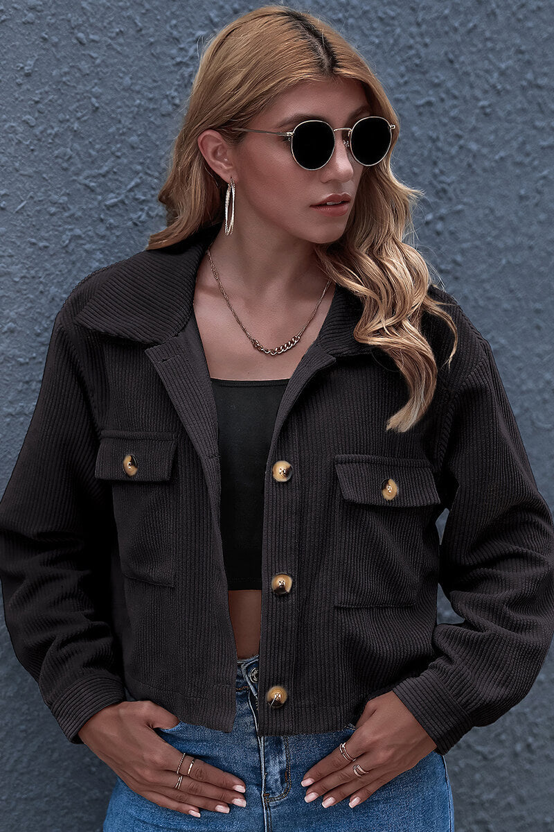 Aurora® | Bomber jacket with lapel collar and pockets