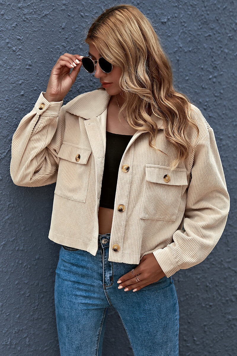 Aurora® | Bomber jacket with lapel collar and pockets