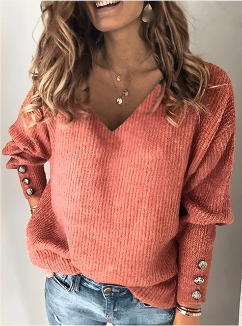 Elda® | V-neck knitted sweater