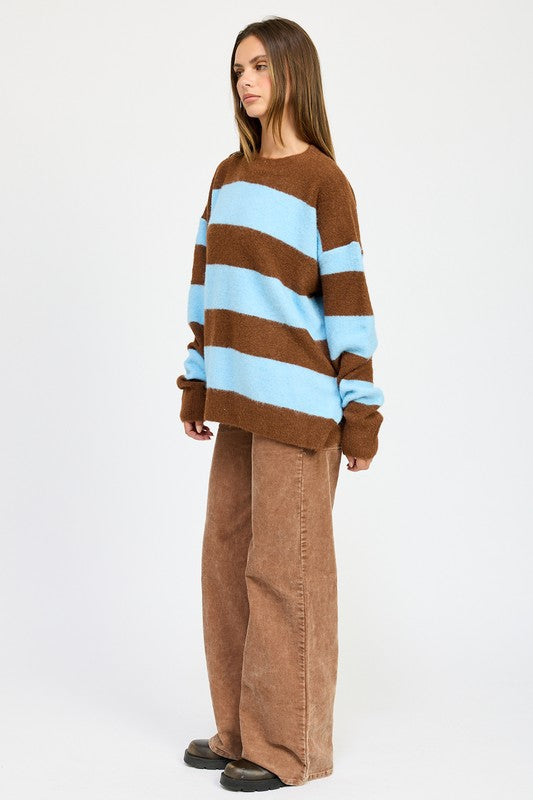 Annelie® | OVERSIZE STRIPED SWEATER