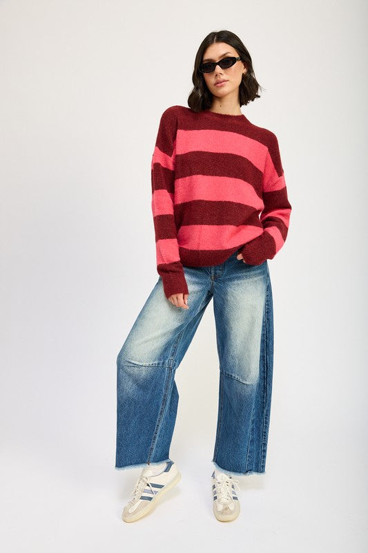Annelie® | OVERSIZE STRIPED SWEATER