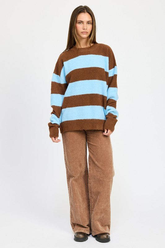Annelie® | OVERSIZE STRIPED SWEATER