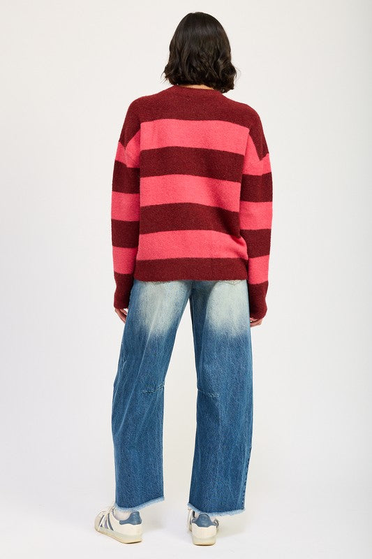 Annelie® | OVERSIZE STRIPED SWEATER