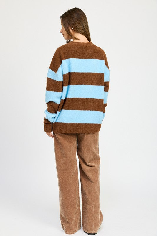 Annelie® | OVERSIZE STRIPED SWEATER