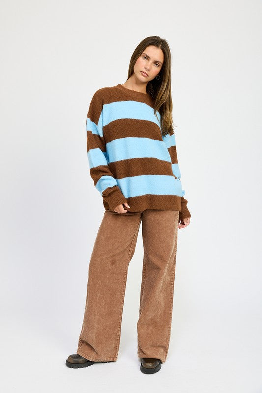 Annelie® | OVERSIZE STRIPED SWEATER