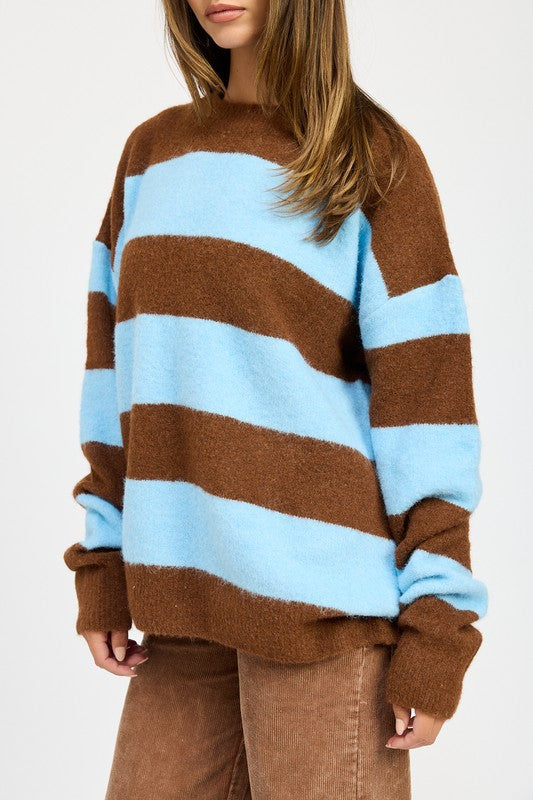 Annelie® | OVERSIZE STRIPED SWEATER