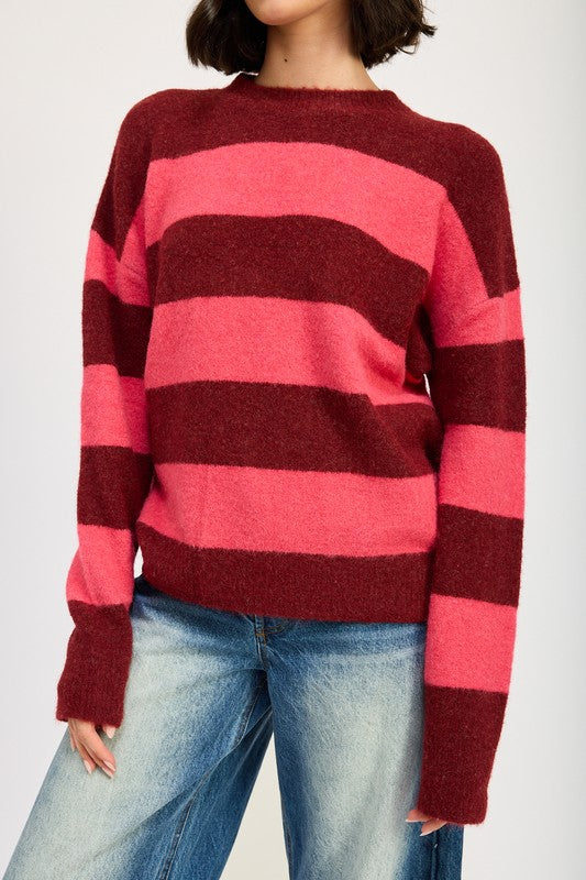 Annelie® | OVERSIZE STRIPED SWEATER