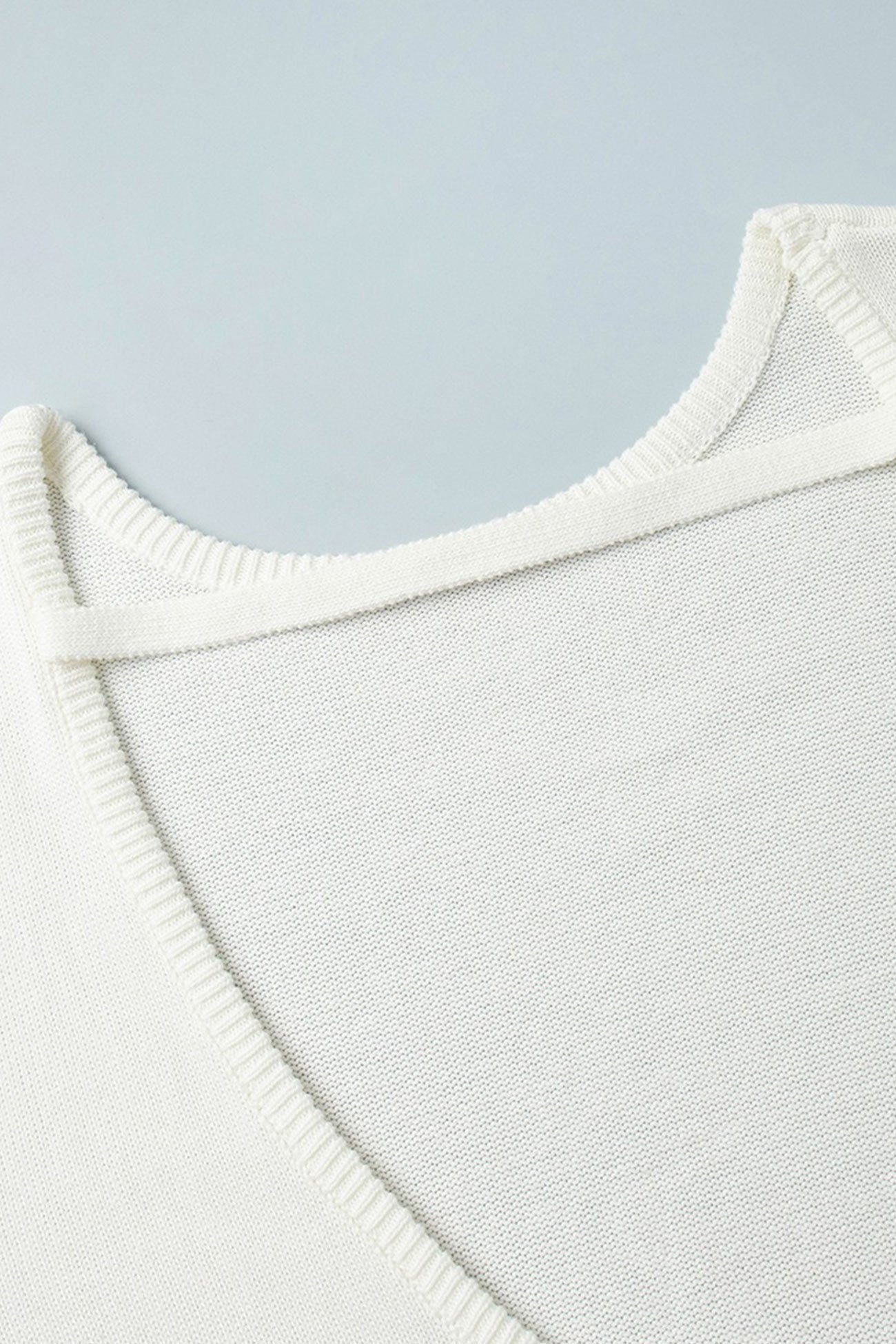 Elena® | Crew Neck Backless Cotton Sweater