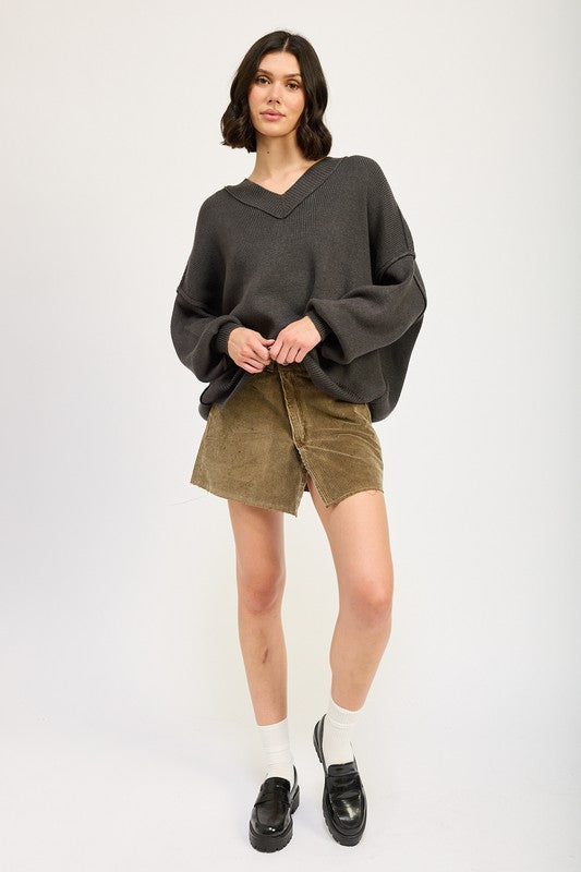 Brigitte® | OVERSIZED V-NECK SWEATER