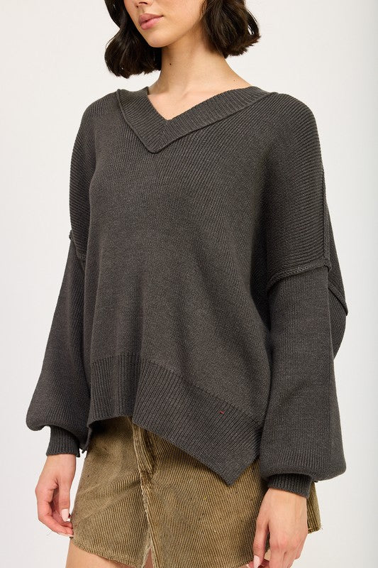 Brigitte® | OVERSIZED V-NECK SWEATER