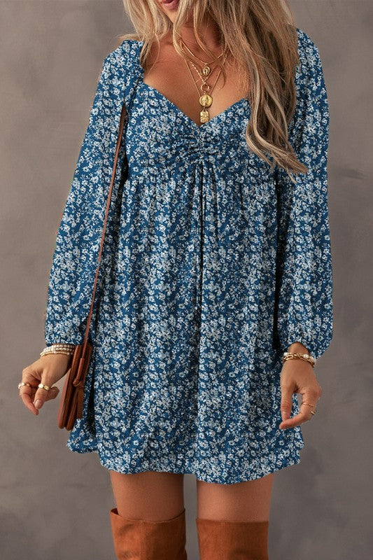 Concepcion® | Women's mini dress with a sweetheart neckline and ruched back