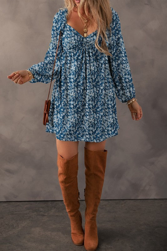 Concepcion® | Women's mini dress with a sweetheart neckline and ruched back