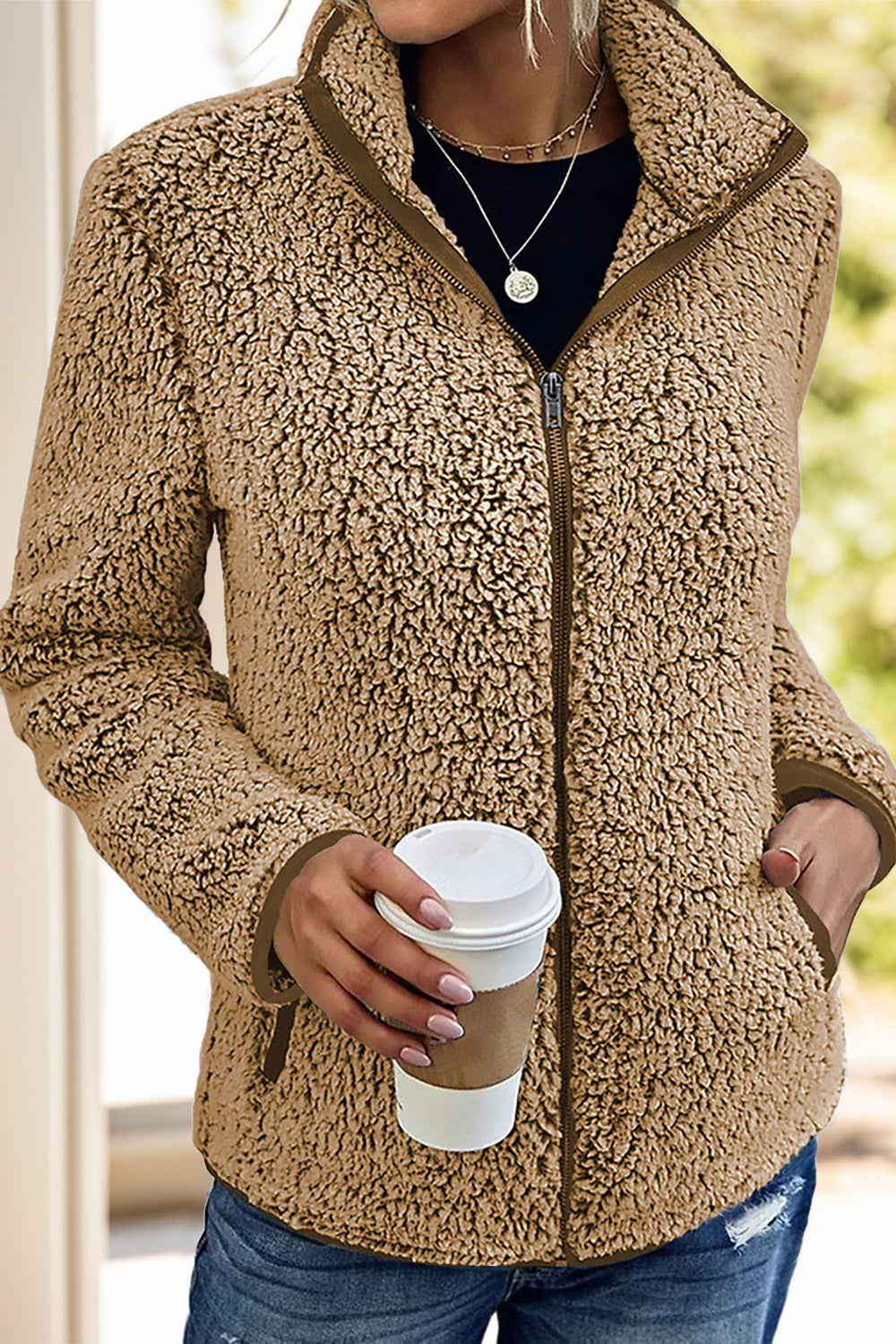 Doris® | Turtleneck jacket with zip and pockets