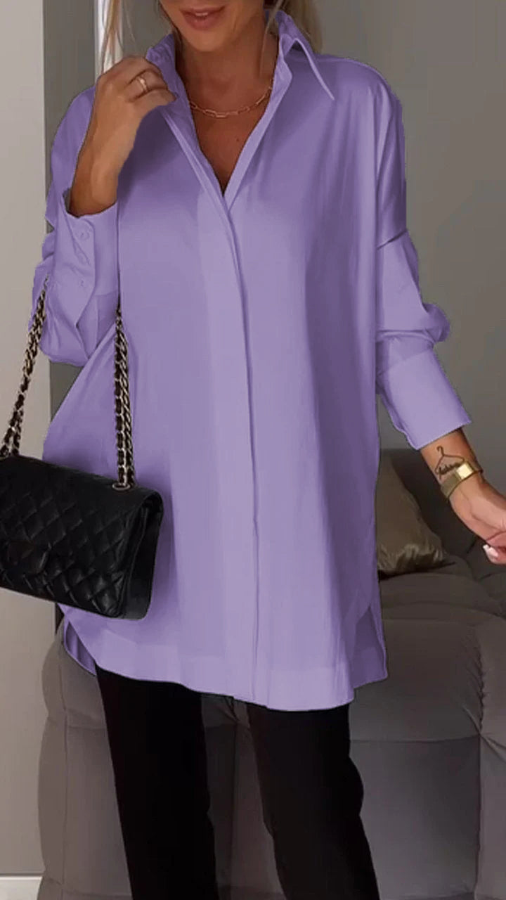 Bretten® | Chic Blouse Made Of Large Silk Chiffon