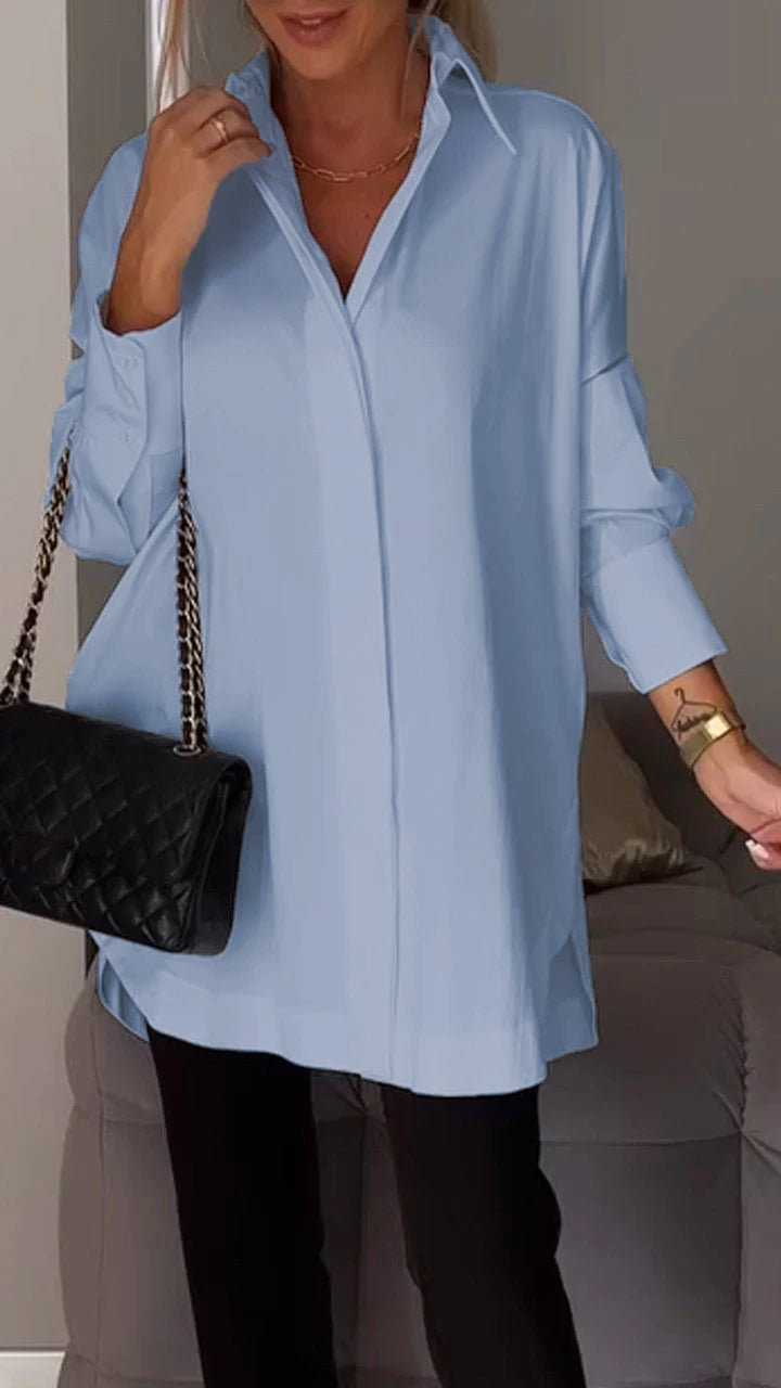 Bretten® | Chic Blouse Made Of Large Silk Chiffon