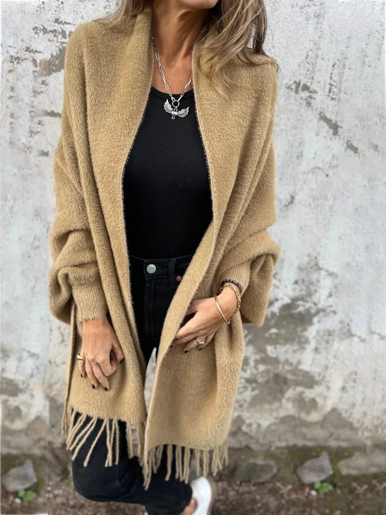 Ashley® | Elegant and comfortable scarf sweater for women