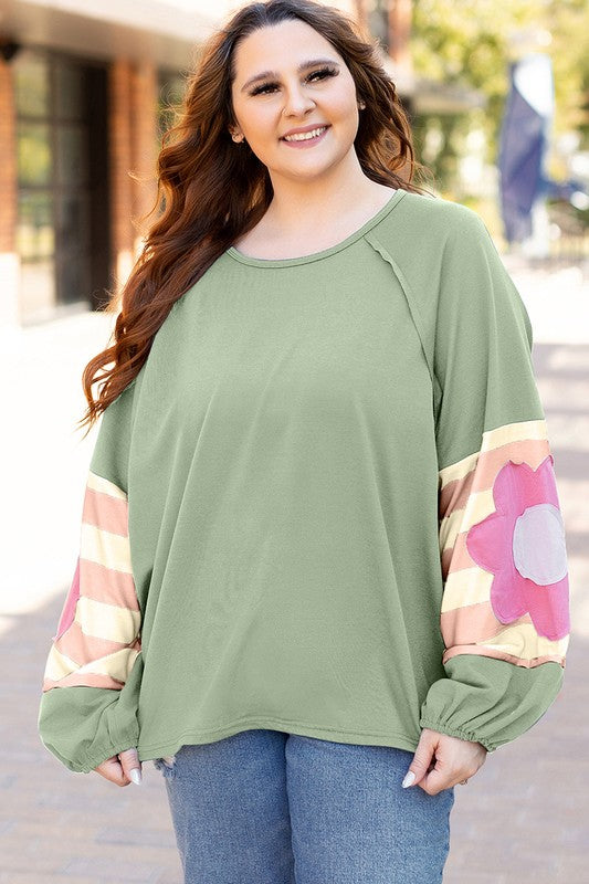 Delia® | Oversized floral patchwork sweatshirts for women