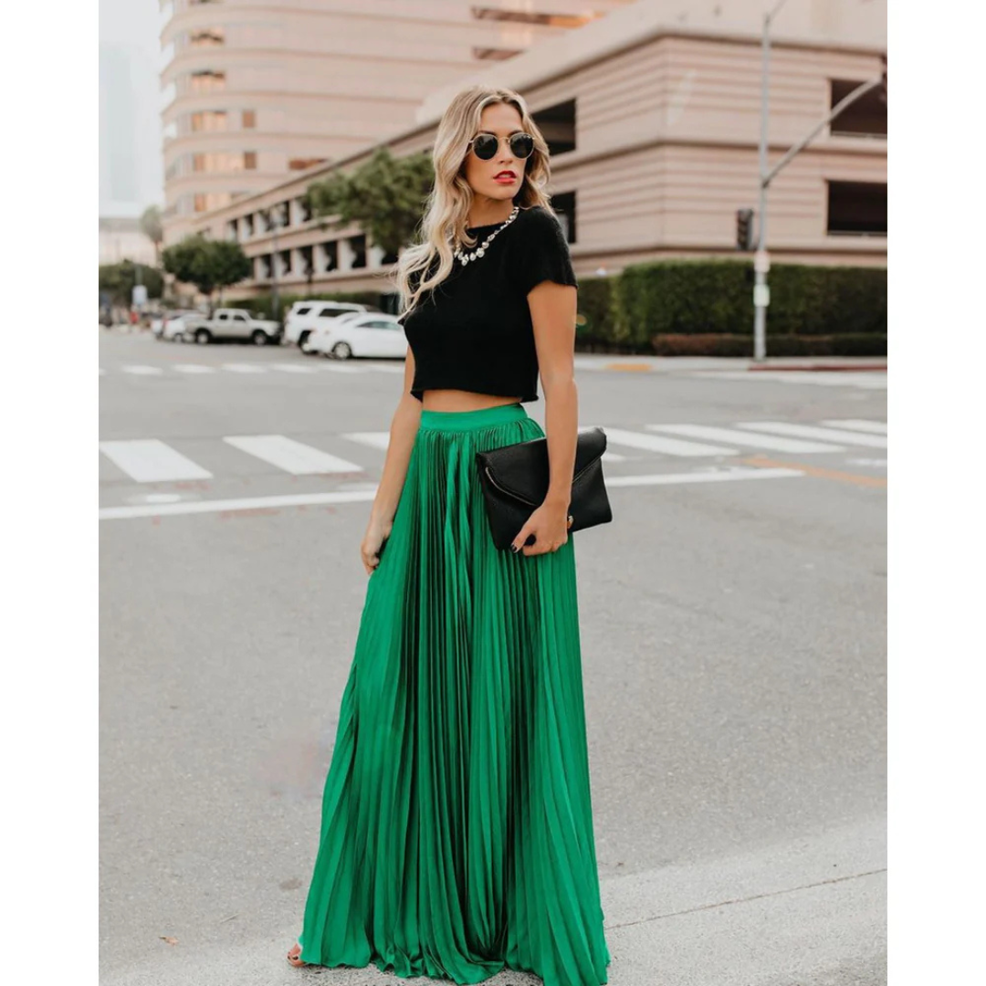 Alondra® | Long pleated dress