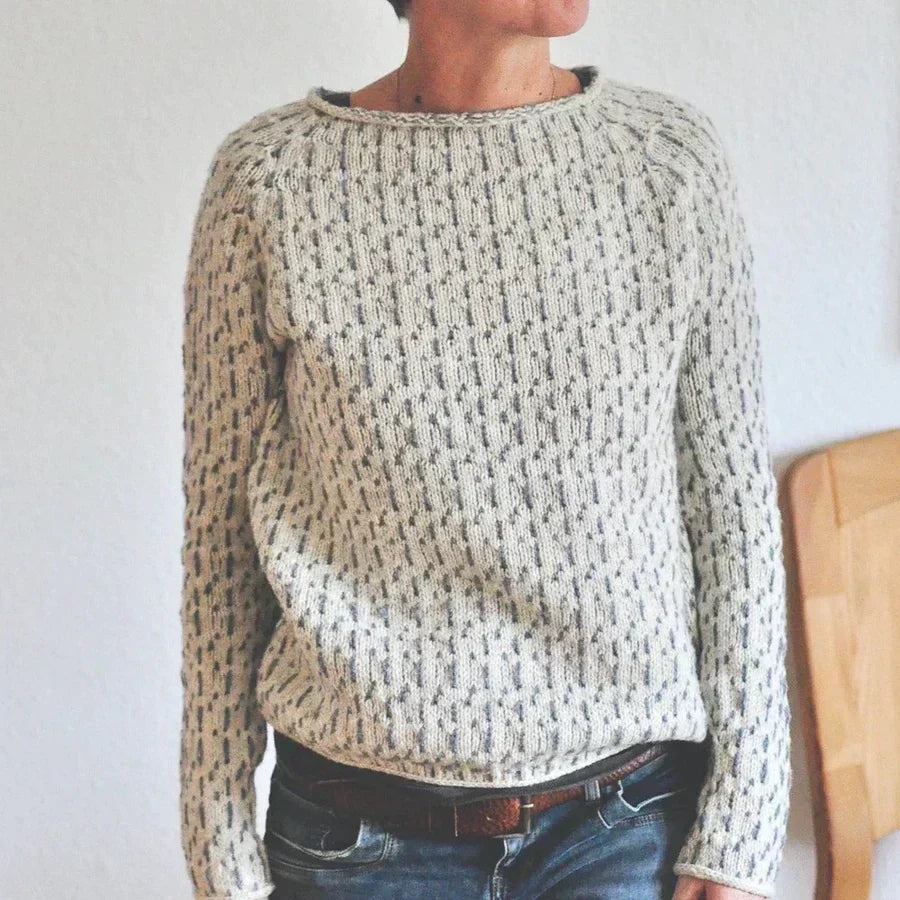 Diana® | Cozy structured sweater with a boat neckline