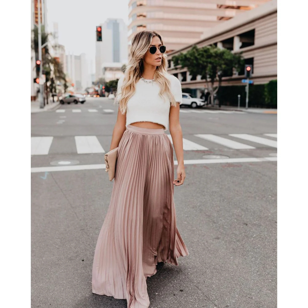Alondra® | Long pleated dress