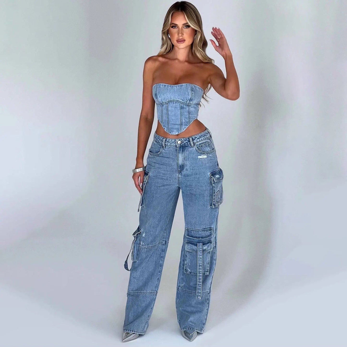 Corinna® | Classic cargo jeans for women